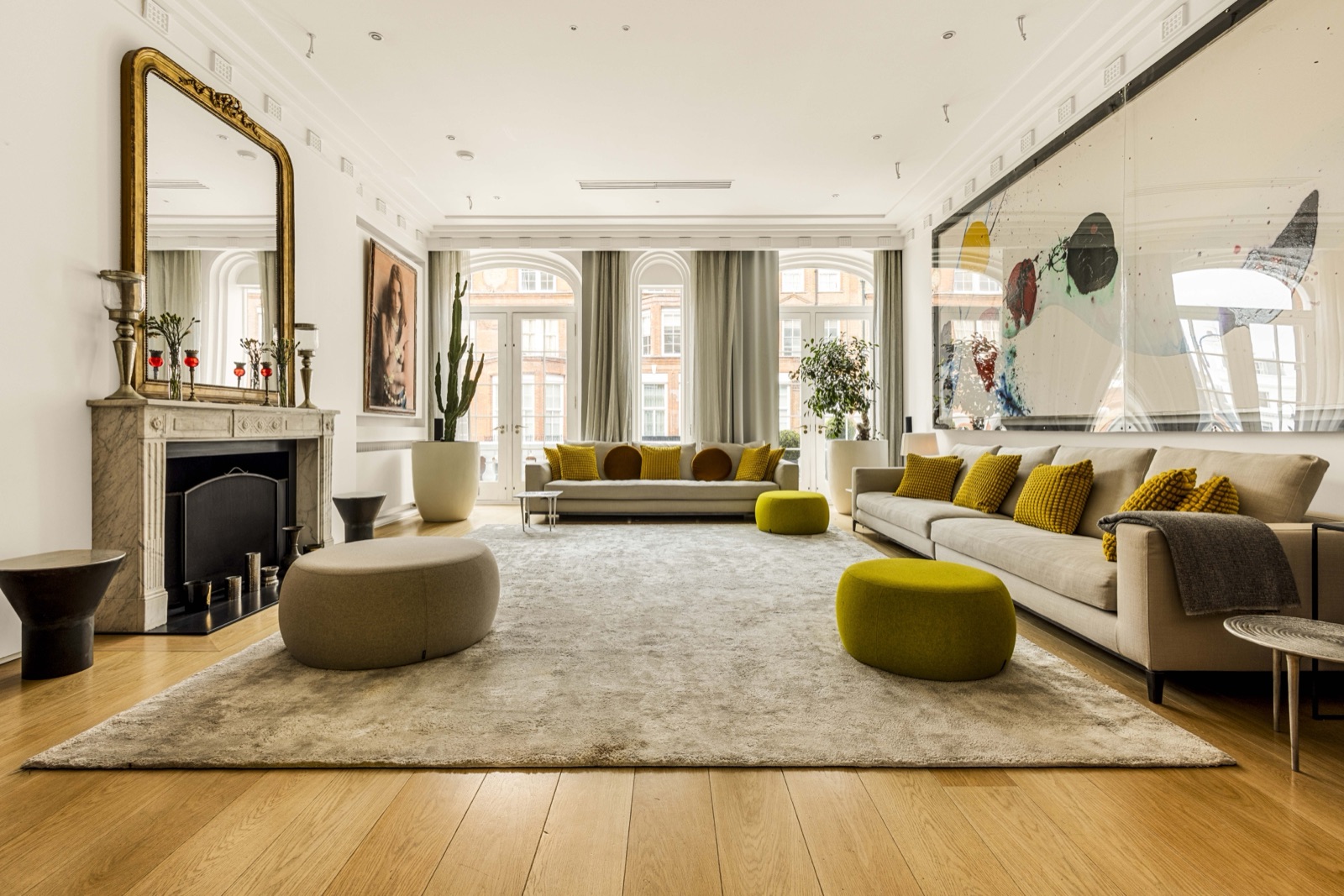 Luxury Airbnb living room photographed in Chelsea, London by Finest Spaces