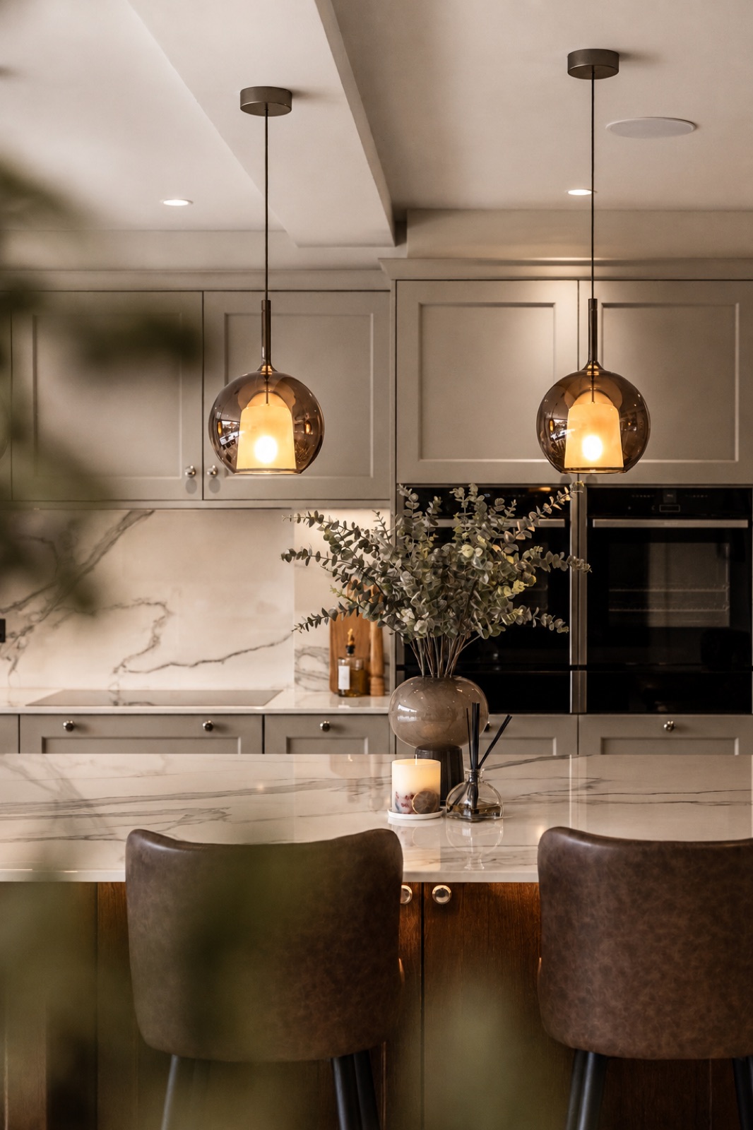 Designer kitchen photographed for a short-let at Camlet Way, London by Finest Spaces